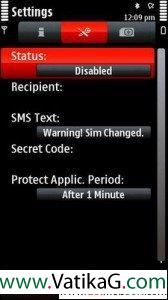 Anti theft symbian