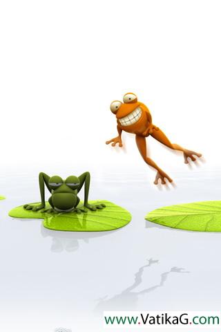 Lively frog
