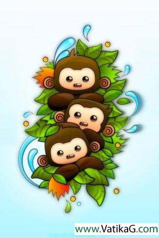 Three monkeys
