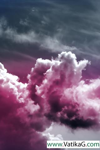 Pink clouds