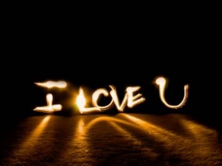  i love u candle 