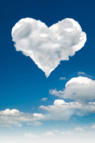 Heart shaped cloud