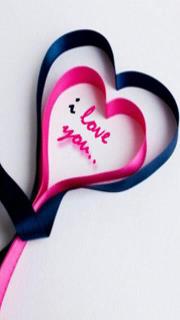  i love u pink and black