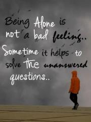 Being alone