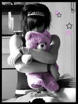 Girl with teddy bear