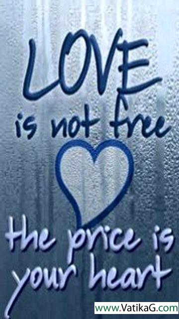 Love is not free