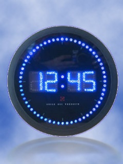 Animated round clock