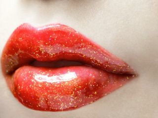 Red tasty lips