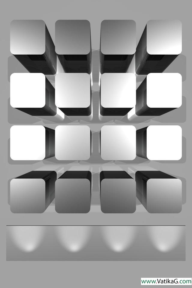 Metallic shelves 