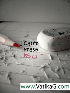 I cant erase you