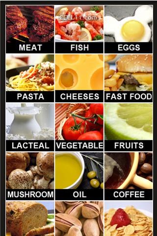 Food calories list