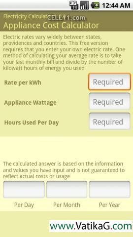 Electricity calculator