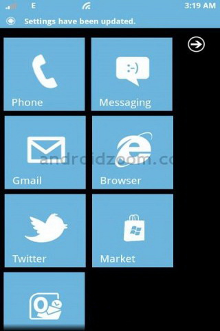 Windows phone android v1