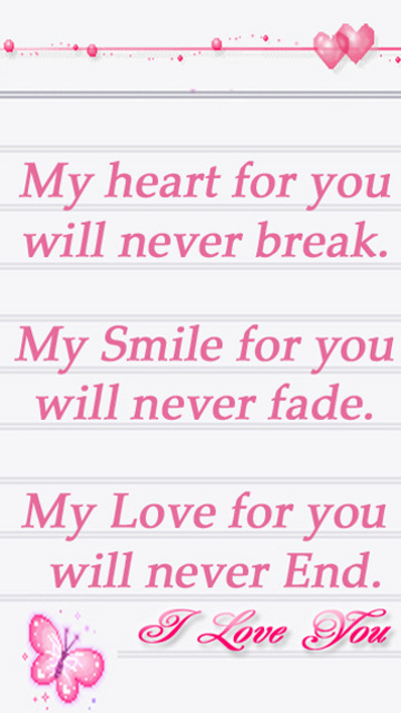 I love you
