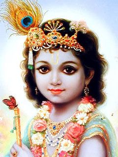 Download Lord krishna 240x320 - Animated mobile wallpaper for mobile phone..
